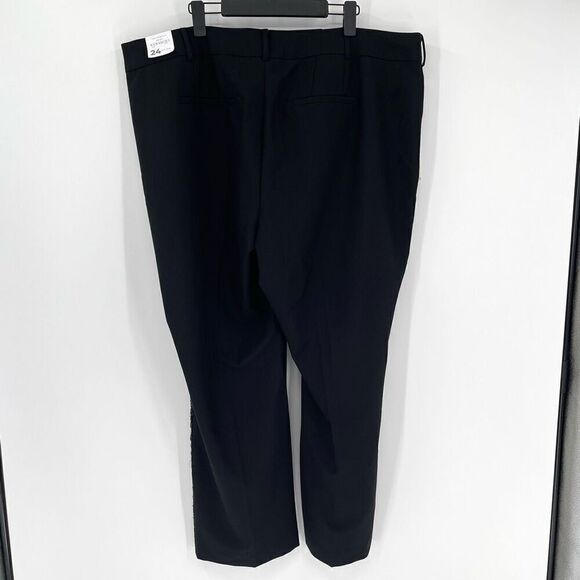 Lane Bryant Signature Fit Sequin Side Tape The Perfect Drape Straight Pant 24 - Picture 6 of 9